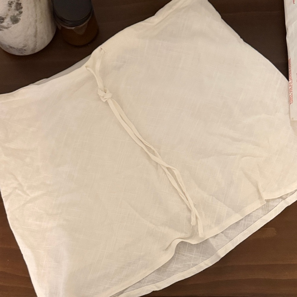 H&M Cream Mini Skirt